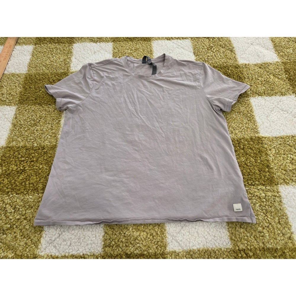 Vuori Current Tech Tee Mauve Purple Short Sleeve Cotton Stretch T-Shirt S VW1015